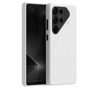 Aulumu S25 Ultra Galaxy Vegan Leather Magnetic Case | Compatible with MagSafe | Passive Cooling Samsung Galaxy S25 Ultra Case - White