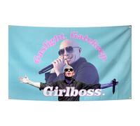 AuLYn Funny Tapestry Mr Worldwide Tapestry Gaslight Gatekeep Girlboss 3x5Ft Tapestry Art Room Decor Tapestry Decorations Wall Hanging Gifts for Teens Bedroom Living Room