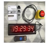 34cm Led Countdown Clock Stopwatch, With Button 2m Cable Button Reset, Remote Control School Rush Answer Game Timer