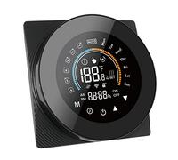 Aumaya Tuya ZigBee Smart Thermostat for Water/Gas Boiler Digital Temperature Controller Large LCD Display Touch Button Voice Control Compatible with Assistant & Alexa/Xiaodu/Tencent, Black