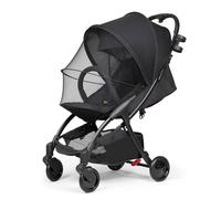 AUMAYCO Universal Mosquito Net for Pram Pushchair, Double Zipper Portable Fly Insect Bug Net, Foldable and Stable Protective Cover for Stroller Bassinet Buggy Carrycot Cribs Travel Cot, Black, 1Pack