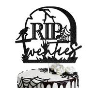 Aumccxz Rip Twenties Cake Topper Funeral Themed 30th Birthday Party Decorations Death to My 20s Decorations Black