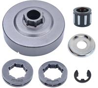AUMEL 1125 007 1041 Chain Clutch Sprocket Drum Rim Washer Bearing Kit for Stihl MS290 029 MS390 039 MS310 Chainsaw Part w/E-Clip.