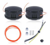 AUMEL 2 Piece Trimmer Head for Echo SRM-225 SRM-230 SRM-210 SRM-266 Mowing Head for Echo Weed Eater Pas210 Pas211 Pas225 for Speed Feed 400 Mower Kit