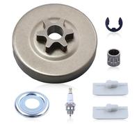 AUMEL 3/8" 6T Chainsaw Sprocket Kit for Stihl MS192 MS192C MS192T MS192TC MS193 MS193C MS193T MS193TC MS194 Chainsaws, Replacement Parts 1137 640 2005, with Needle Bearing, E-Clip, Chain Blocks