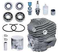 AUMEL 51mm Cylinder Piston Kit for Husqvarna K760 K750 Cut-Off Concrete Saw Chainsaw Cylinder Replacement with Bearings Decompression Valve Fuel Filter Spark Plug 5814761-02 506 38 61-71