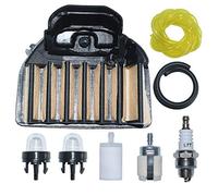 AUMEL 537255701 Air Filter Carburetor Tune Up Kit Fit Husqvarna 455E 455 Rancher 460 461 Gas Chainsaw with Fuel Line Filter