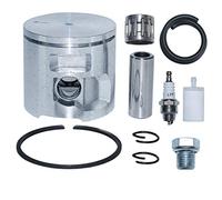 AUMEL 537293002 47mm Piston & Fuel Line Filter Kit for Husqvarna 455 Rancher 455 Chainsaw Parts w/Spark Plug Needle Bearing