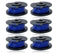 AUMEL 6 Spools of Replacement Wire for Ryobi One AC14RL3A Olt1832 Rac124 OLT1825M P2000 Coated Wire for Ryobi 18V 24V 40V Lawn Mower Spool 5132002434
