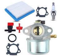 AUMEL 799868 Carburetor Kit for Briggs & Stratton with Spark Plug/Air Filter/Gasket/Universal Valve/Oil Filter 498170 497586 497314 491588