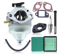AUMEL Carburetor Carb Kit for Honda GCV190 Brush Cutter Kit with Air Filter Set of Gaskets Spark Plug Carburettor Isolator Fuel Filter Engine Parts 16100-Z0Y-813 17211ZL8000