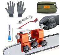 AUMEL Chainsaw Sharpener Kit Universal 3/8'' 1/4'' 0.325" Chain Saw Sharpener,Upgraded Chainsaw Sharpening Jig with Durable Tungsten Carbide Bit for STIHL Husqvarna Series