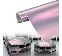 AuMoHall Vintage Gray to Charming Red Glossy Chameleon Vinyl Wrap Color Change DIY Vehicle Vinyl Film, 59.8'' x 29.5''