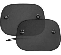 AumoToo, 2 Pack Car Side Window Sunshades Universal Harmful UV Rays Sun Glare Heat Blocking for Baby Kids Pets, 44cm*36cm (Suction cup Stick)