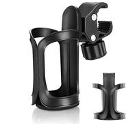 AumoToo Bike Cup Holder, 360 Degrees Rotation Drink Water Bottle Cages Stroller Cup Holders for Bicycles, Mountain Bikes, Baby Strollers and Wheelchair