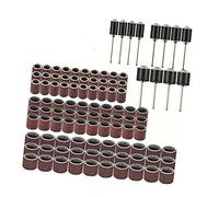 Aumotop 102 Pcs Sanding Band Sand Drum Abrasive Sanding Kit for Engraving Etching Polishing Wood 90 Sand Ring 12 Drum