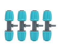 Aumotop 10PCS Reducing Tee Connector 16mm to 4/7 Barbed Fitting for Urban Greening Gardens