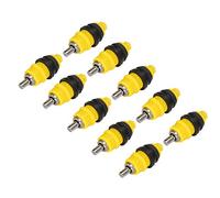 Aumotop 10PCS Steel Ball Automatic Nipple Drinking Fountain Ball Valve Type Poultry Dinkers Chicken Water Nipple Drinker Feeders