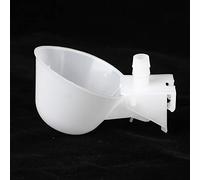 Aumotop 12 Pcs Durable Bird Drinking Cups for Quail and Cages Automatic Water Feeder Plastic Easy Install 3.5x2.6x1.8 Inch
