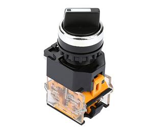 Aumotop 22mm Self-Locking 2 Positions Selector Switch for Electromagnetic Starter, Contactor, Relay - Material Suitable for Remote Control - Switch, Replacement