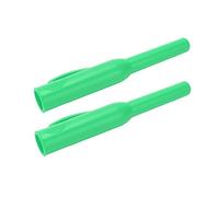 Aumotop 2Pcs Carpenter Pencil Covers, Slip Proof and Protective Long Nose Marker Accessories for Woodworking, Convenient Clip Design (Green)