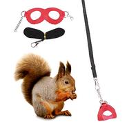 Aumotop 2PCS Squirrel Harness Small Pet Outdoor Walking Harness Vest and Leash Set with for Ferret Rat Small Animals