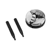 Aumotop 3-Jaw Self Centering Lathe Chuck Compact Chuck for Woodworking 3 Jaw for Metal Processing Lathe Parts Woodworkers