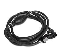 Aumotop 300cm Boat Fuel Hose Line Assembly Practical for Marine Outboard Motors, Easy Connection, Good for Boats, Inflatables, 3 Meters / 9.8 Ft