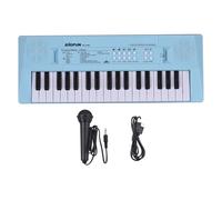 Aumotop 37-Key Electronic Keyboard Piano with Portable Design (Blue) | 4 tones, 4 rhythms, user-friendly features, recording function, lightweight