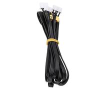 Aumotop 3D Printer Motor Cable Double Z-Axis Motor Connector, Practical Stepper Cable for CR-10/CR-10S, Black Color