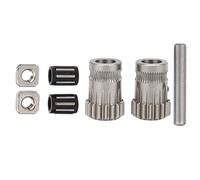 Aumotop 3D Printer Pulley Set for Btech/Prusa I3 MK2/MK3 Clone Wire Feeding Wheel, Durable and Sturdy for Enthusiasts