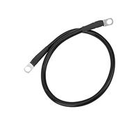 Aumotop 4AWG Ground Wire - High Toughness 150A Earth Cable for Battery Connections - 60cm/23.6in Tinned Copper (B(black))