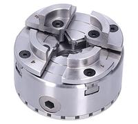 Aumotop 4in Self-Centering Lathe Chuck 4-Jaw Excellent Sealing Force Woodworking Lathe Chuck for Clamping KP96-B