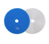Aumotop 5" Grinding Discs for Granite Concrete Marble, Smooth Finish, Quick Polish, Suitable for Stone Fabricators (50)