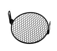 Aumotop 6.3 Retro Motorcycle Grill Headlight Cover for Better Views and Road Reflections for Vintage Motorcycles Black Metal