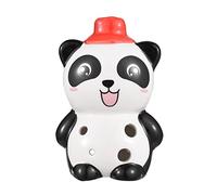 Aumotop 6 Holes Ceramic Ocarina Cute Animal Style Musical Instrument Music Score for Novice Lightweight Portable with Lanyard Music Lover Brown Cat Color (Black)