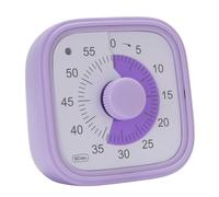 Aumotop 60 Minute Visual Timer Sturdy and Compact Time Management Tool for Teaching in Classroom and Home - Easy to Use (Purple)