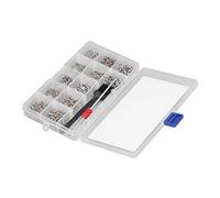 Aumotop 600pcs Computer Screws Set Even Thread Without Slide and Hobbyists (Silver)