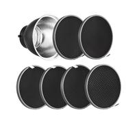 Aumotop 7 Inch Professional Photography Grid Kit for Mount Studio Light Strobe - Enhanced Light Output for Various Shadow Effects - Perfect Product Photography, Wedding Aluminum Alloy Material