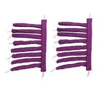 Aumotop 8 Curling Rod Heatless Hair Roller Set for Stylish Curls, Safe to Use Curling Rod Headband for Thick Thin Curly Straight Hair, 2pcs Curler Headband Women Girls (Purple)