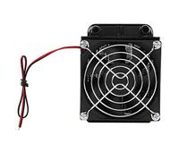 Aumotop 80MM CPU LED Water Cooling Cooler Heat Row Radiator with Fan Durable Aluminum Cooler for Computer PC, Black 1 PC Suitable for CPU Water-cooled, Air Conditioning Evaporator