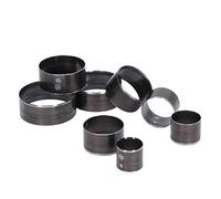 Aumotop 8Pcs Round Cutting Punching Die Alloy Steel Deform Prevention Leather Punching Tools 25-60mm, Leather Cutting Mold Die, with Accurate Shape and Available in Different Sizes,