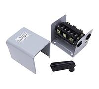 Aumotop AC 380V Motor Reverse Switch Fine Workmanship Handle for HY2-15/HY2-30/-60, 8A-60A Rated Current, More Than 10,000 Times Mechanical Life, Simple Wiring Tool for Machinery Maintenance (-15)