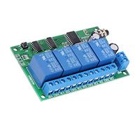 Aumotop AD22B04 Relay Phone Remote Control - 4 Channel DTMF Signal Decoder for Smart Home - 12V PLC Kit