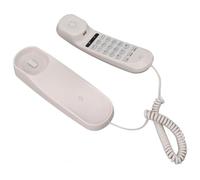 Aumotop Adjustable Volume Corded Phone Multifunctional Clear Sound Wall Mountable Landline Telephone for Home Hotel Office, Wall Mountable Telephone for Office (White)
