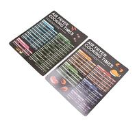 Aumotop Air Fryer Magnetic Cheat Sheet Set, PlasticAir Fryer Cooking Times Chart Quick Reference Guide for Frying Cooking