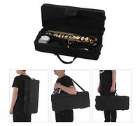 Aumotop Alto Saxophone Eb Brass Lacquered Gold 82Z Key Type Woodwind Instrument with Padded Carry Case for Solo Playing or Accompaniment in Jazz and Classical Music