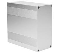 Aumotop Aluminum Project Box Durable Heat Dissipation Shielding Signal Box/Cover for Enthusiasts Matte Silver Enclosure for Electronic Products