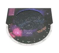 Aumotop Astronomy Observation Star Map, Educational Rotating Guide for Star Clusters and Nebulae, Suitable for 30-50 Degrees North Latitude, Cardboard Design, 1 Unit