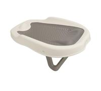 Aumotop Baby Bath Support Foldable Heart Shaped Hollow Mesh Infant Bathtub Support for Comfortable Bath Time Universal Design (Grey)